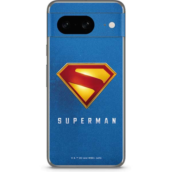 Superman 2025 Classic Superman Shield Emblem Google Pixel 8 Skin