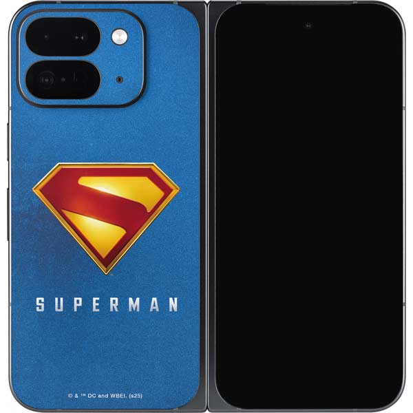 Superman 2025 Classic Superman Shield Emblem Google Pixel 9 Pro Fold Skin
