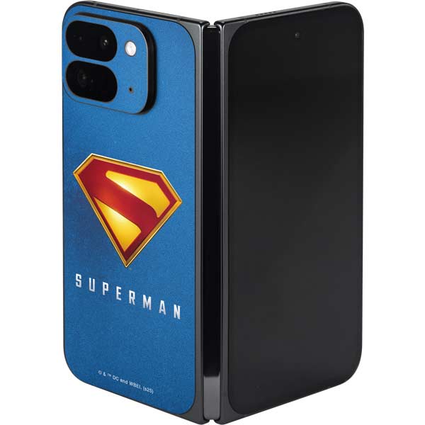Superman 2025 Classic Superman Shield Emblem Google Pixel 9 Pro Fold Skin