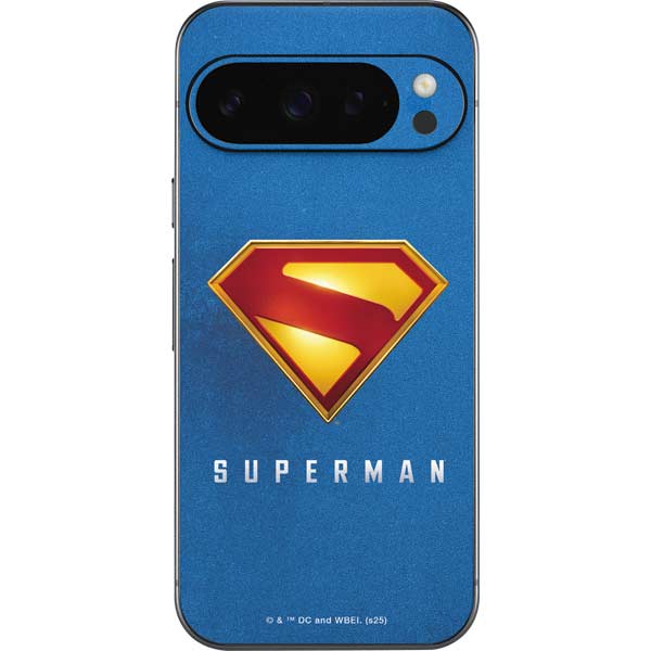 Superman 2025 Classic Superman Shield Emblem Google Pixel 9 Pro Skin