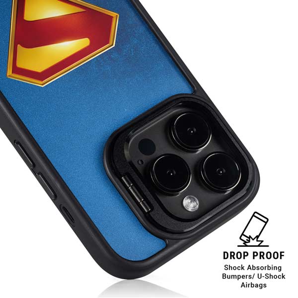 Superman 2025 Classic Superman Shield Emblem iPhone 14 Pro Kickstand Case