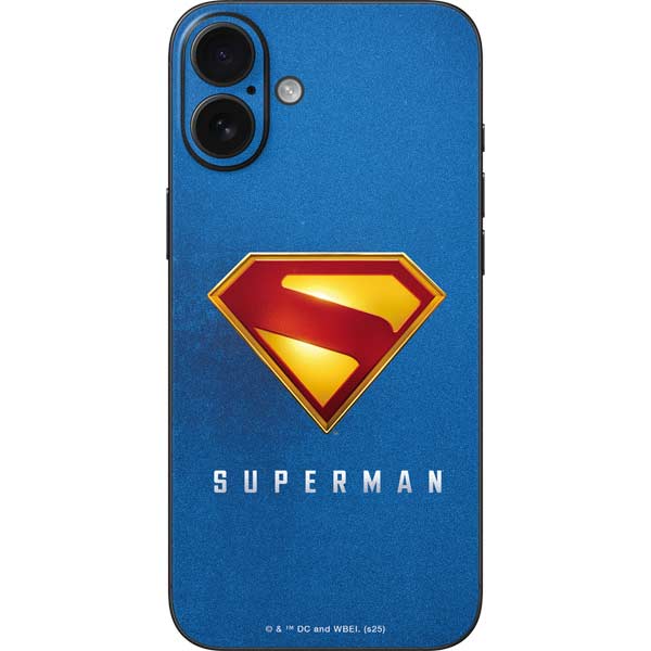 Superman 2025 Classic Superman Shield Emblem iPhone 16 Plus Skin
