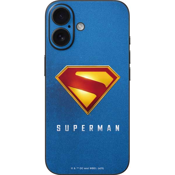 Superman 2025 Classic Superman Shield Emblem iPhone 16 Skin
