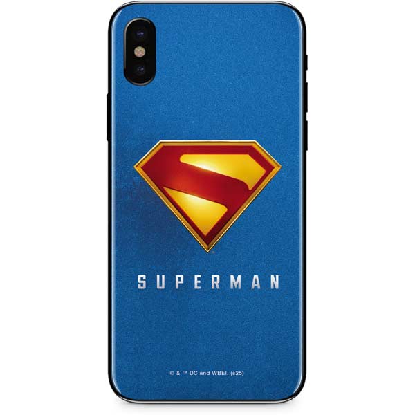 Superman 2025 Classic Superman Shield Emblem iPhone X Skin