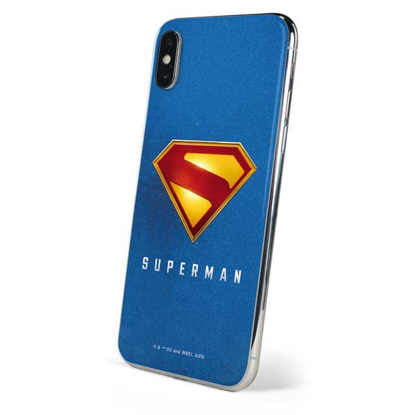 Superman 2025 Classic Superman Shield Emblem iPhone X Skin