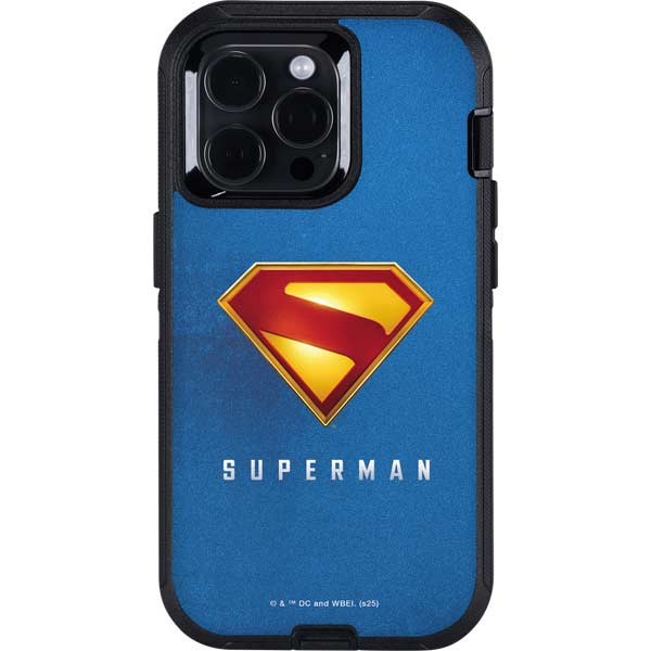 Superman 2025 Classic Superman Shield Emblem Otterbox Defender iPhone Skin