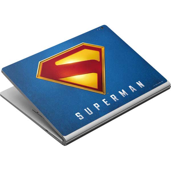 Superman 2025 Classic Superman Shield Emblem Surface Book Skin