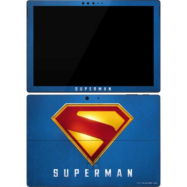 Superman 2025 Classic Superman Shield Emblem Surface Pro 7 Skin