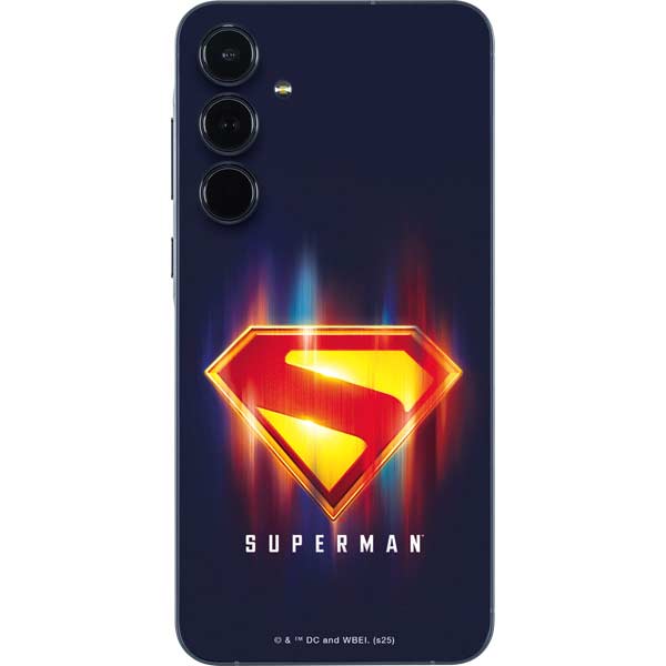 Superman 2025 Energy Shield Neon Emblem Galaxy A55 5G Skin