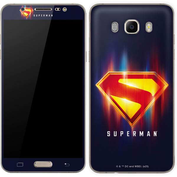 Superman 2025 Energy Shield Neon Emblem Galaxy J7 Skin