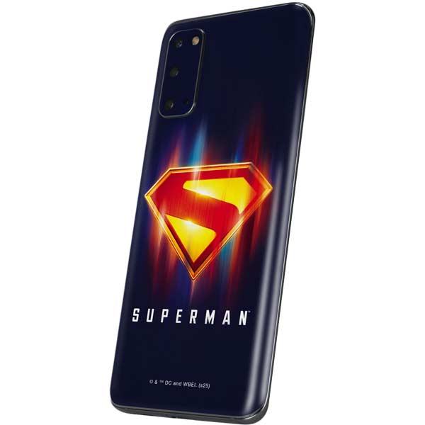 Superman 2025 Energy Shield Neon Emblem Galaxy S20 Skin
