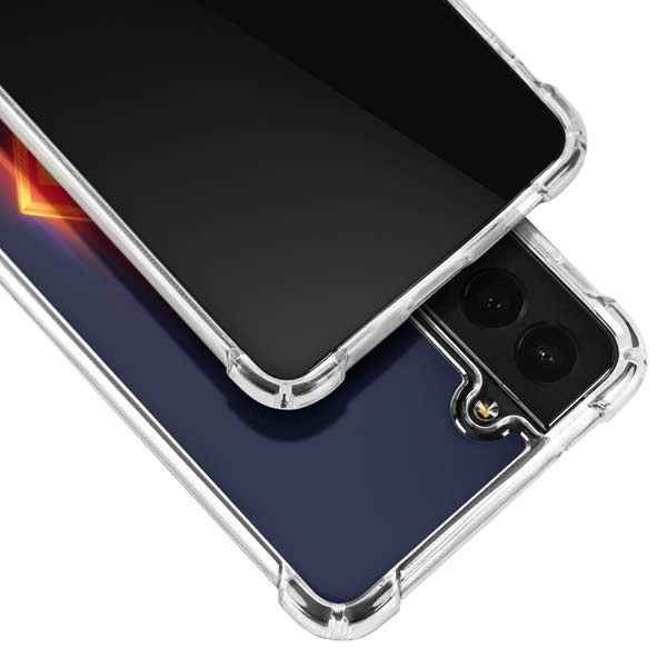 Superman 2025 Energy Shield Neon Emblem Galaxy S21 5G Clear Case