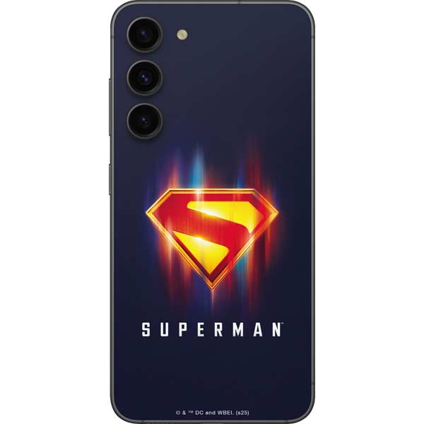 Superman 2025 Energy Shield Neon Emblem Galaxy S23 FE Skin