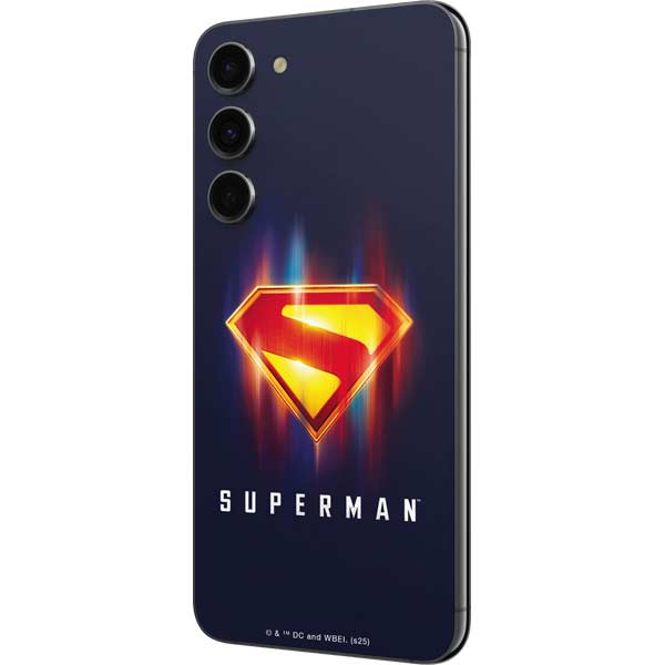 Superman 2025 Energy Shield Neon Emblem Galaxy S23 FE Skin