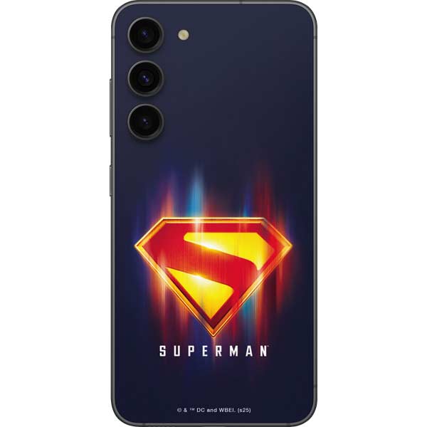 Superman 2025 Energy Shield Neon Emblem Galaxy S23 Plus Skin