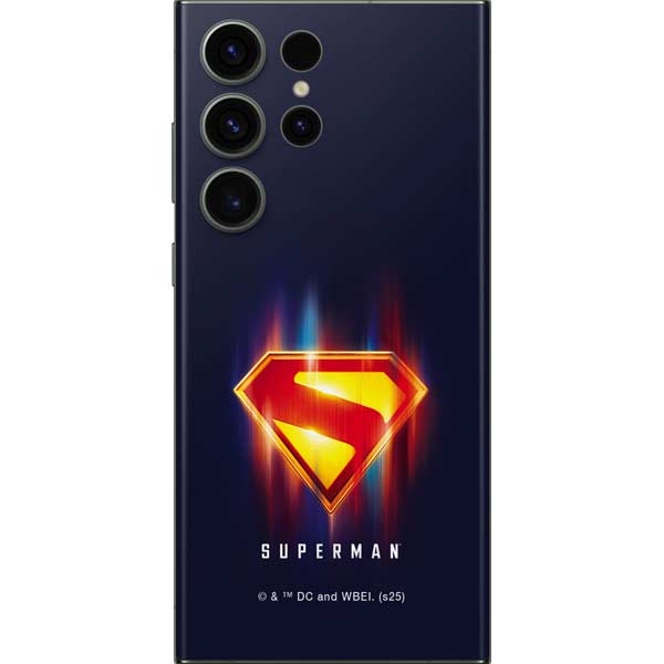 Superman 2025 Energy Shield Neon Emblem Galaxy S23 Ultra Skin