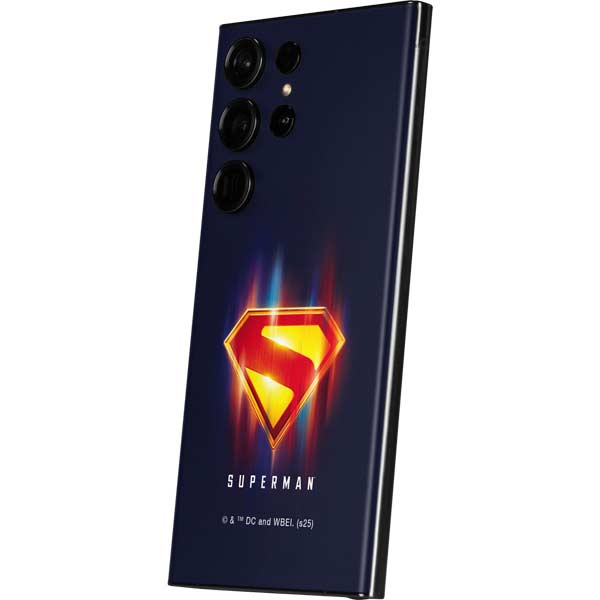 Superman 2025 Energy Shield Neon Emblem Galaxy S23 Ultra Skin