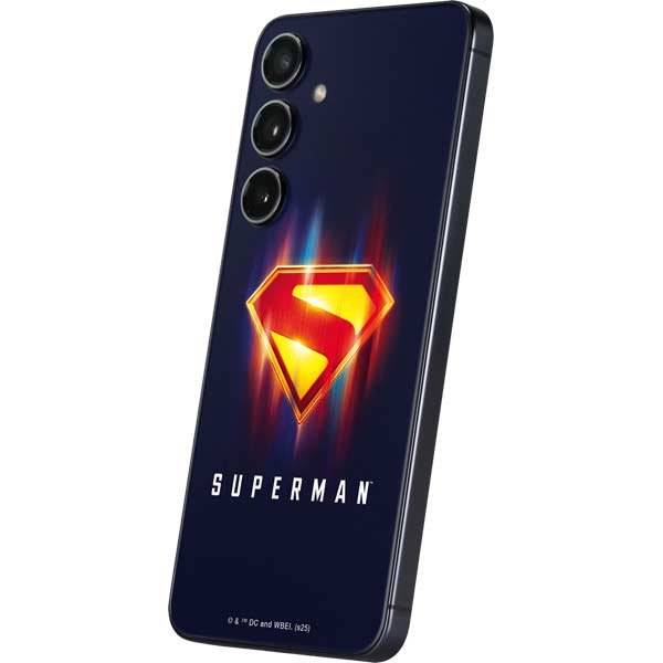 Superman 2025 Energy Shield Neon Emblem Galaxy S24 Skin