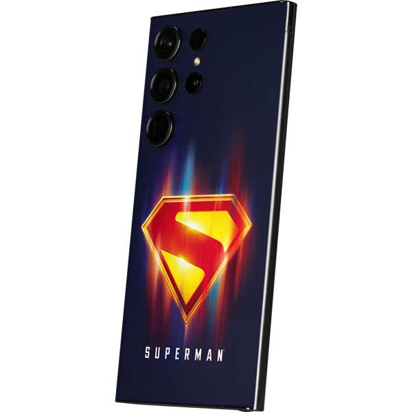 Superman 2025 Energy Shield Neon Emblem Galaxy S24 Ultra Skin