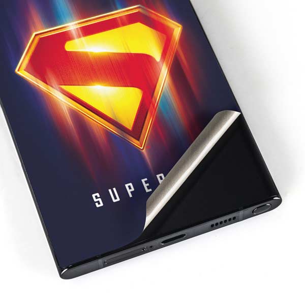 Superman 2025 Energy Shield Neon Emblem Galaxy S24 Ultra Skin