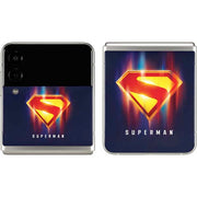 Superman 2025 Energy Shield Neon Emblem Galaxy Z Flip3 5G Skin