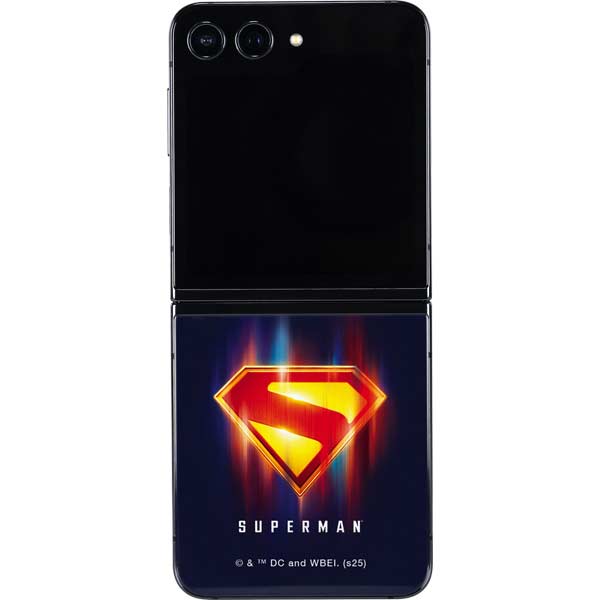 Superman 2025 Energy Shield Neon Emblem Galaxy Z Flip5 5G Skin