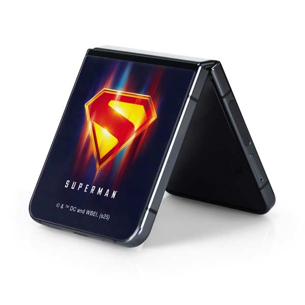 Superman 2025 Energy Shield Neon Emblem Galaxy Z Flip5 5G Skin