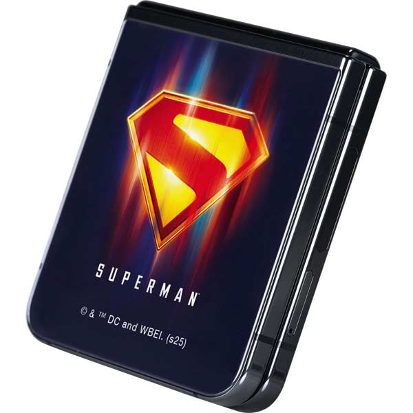 Superman 2025 Energy Shield Neon Emblem Galaxy Z Flip5 5G Skin