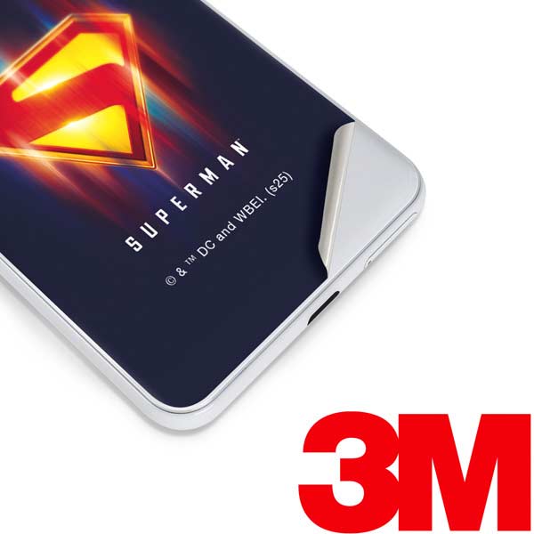 Superman 2025 Energy Shield Neon Emblem Google Pixel 3 Skin