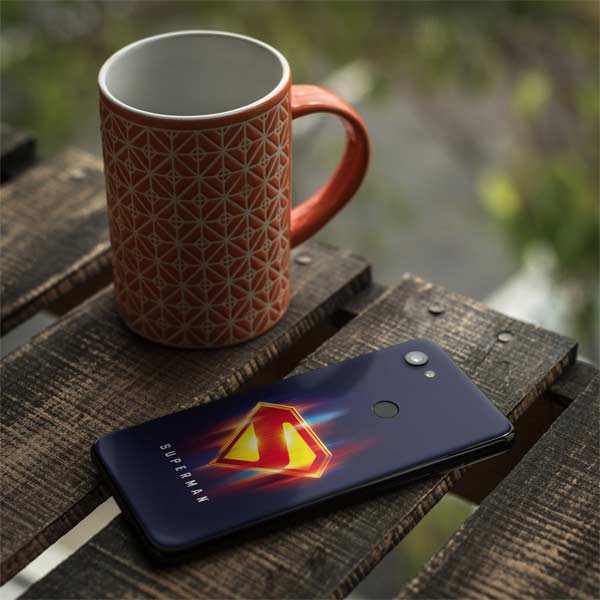 Superman 2025 Energy Shield Neon Emblem Google Pixel 3a Skin
