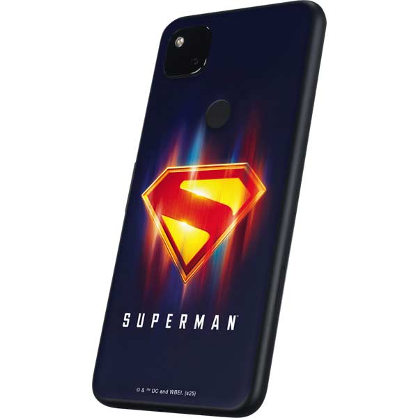 Superman 2025 Energy Shield Neon Emblem Google Pixel 4a Skin