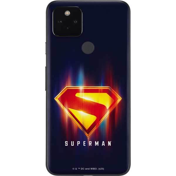 Superman 2025 Energy Shield Neon Emblem Google Pixel 5a Skin