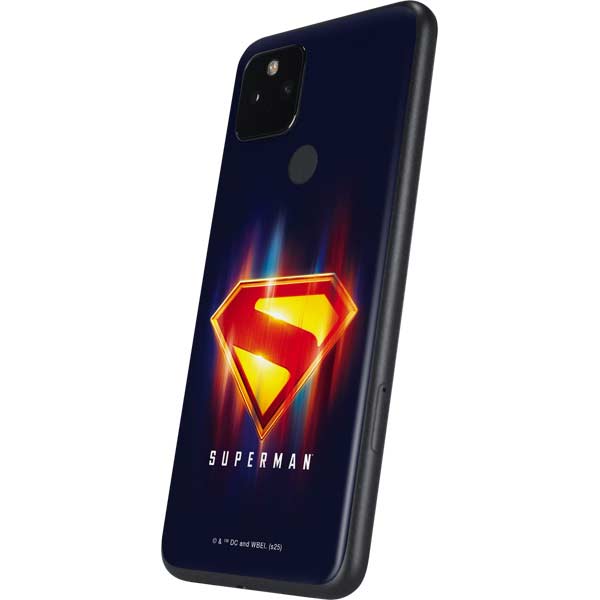 Superman 2025 Energy Shield Neon Emblem Google Pixel 5a Skin