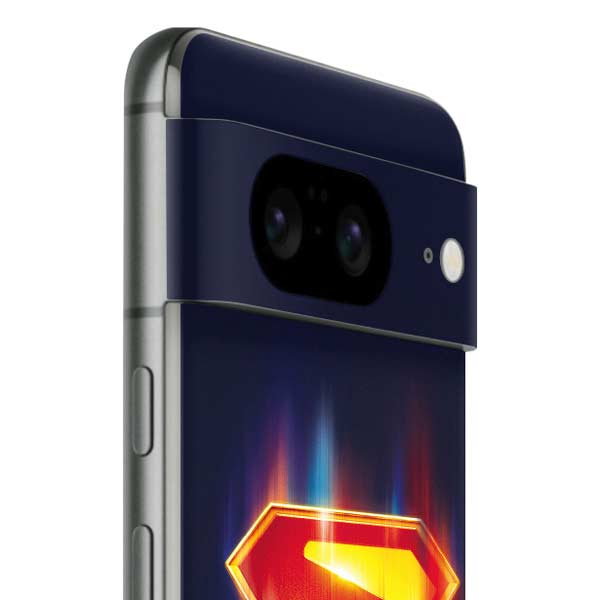 Superman 2025 Energy Shield Neon Emblem Google Pixel 8 Skin