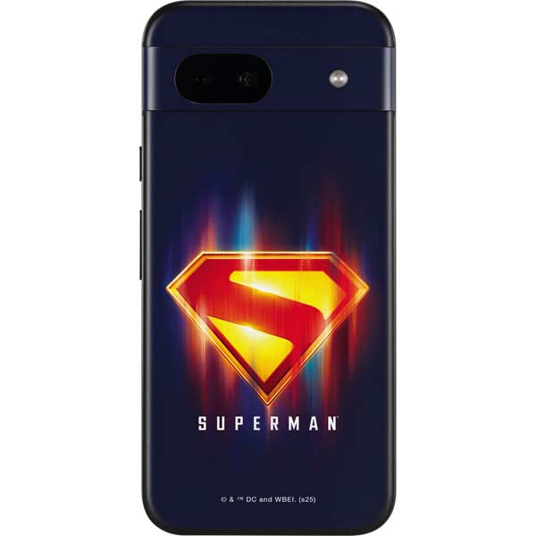 Superman 2025 Energy Shield Neon Emblem Google Pixel 8a Skin