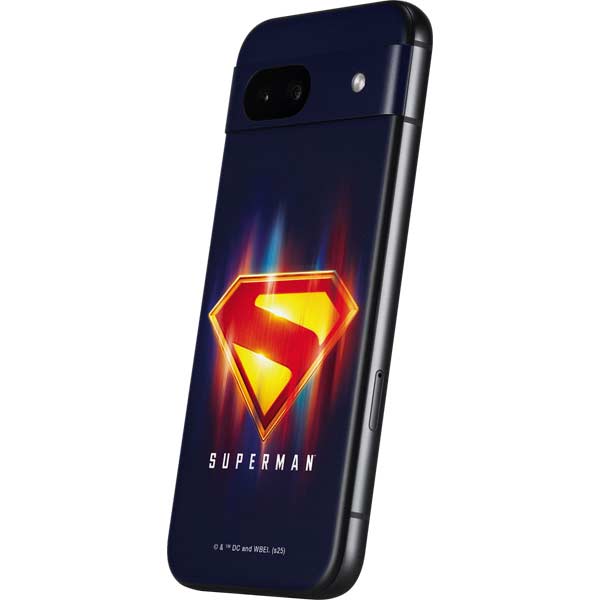 Superman 2025 Energy Shield Neon Emblem Google Pixel 8a Skin