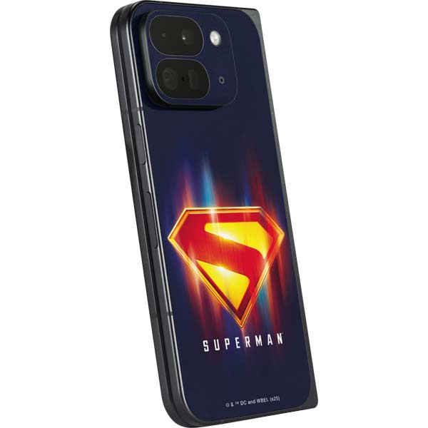 Superman 2025 Energy Shield Neon Emblem Google Pixel 9 Pro Fold Skin