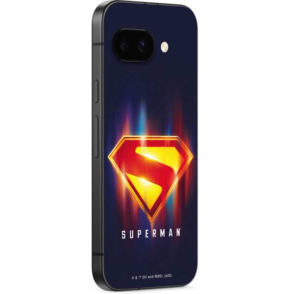 Superman 2025 Energy Shield Neon Emblem Google Pixel 9a Skin