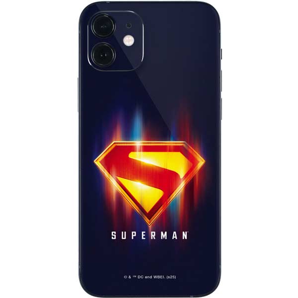 Superman 2025 Energy Shield Neon Emblem iPhone 12 Mini Skin
