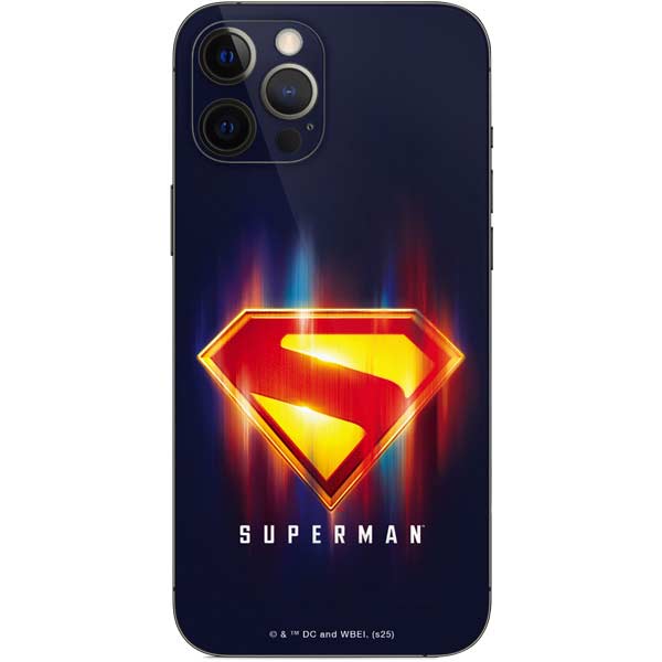 Superman 2025 Energy Shield Neon Emblem iPhone 12 Pro Max Skin