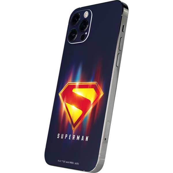 Superman 2025 Energy Shield Neon Emblem iPhone 12 Pro Skin