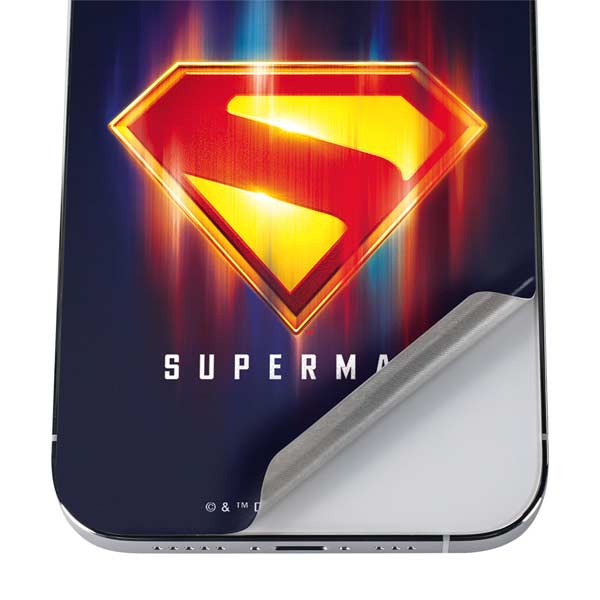 Superman 2025 Energy Shield Neon Emblem iPhone 12 Pro Skin