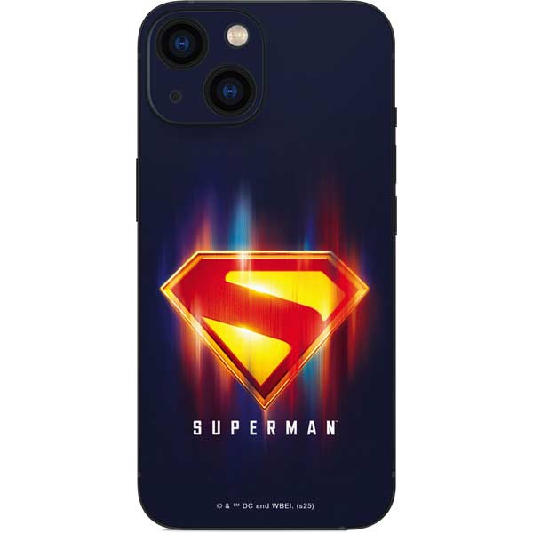 Superman 2025 Energy Shield Neon Emblem iPhone 13 Mini Skin