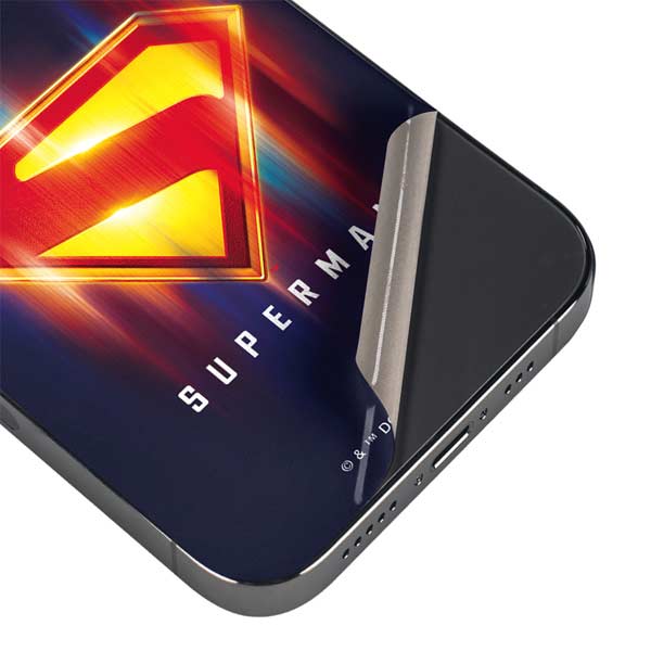 Superman 2025 Energy Shield Neon Emblem iPhone 13 Pro Skin