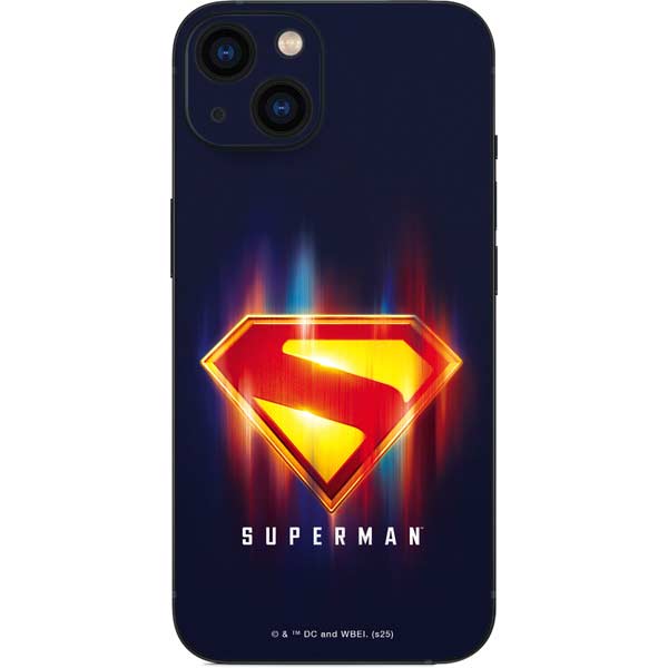 Superman 2025 Energy Shield Neon Emblem iPhone 13 Skin