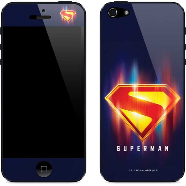 Superman 2025 Energy Shield Neon Emblem iPhone 5/5s/5SE Skin