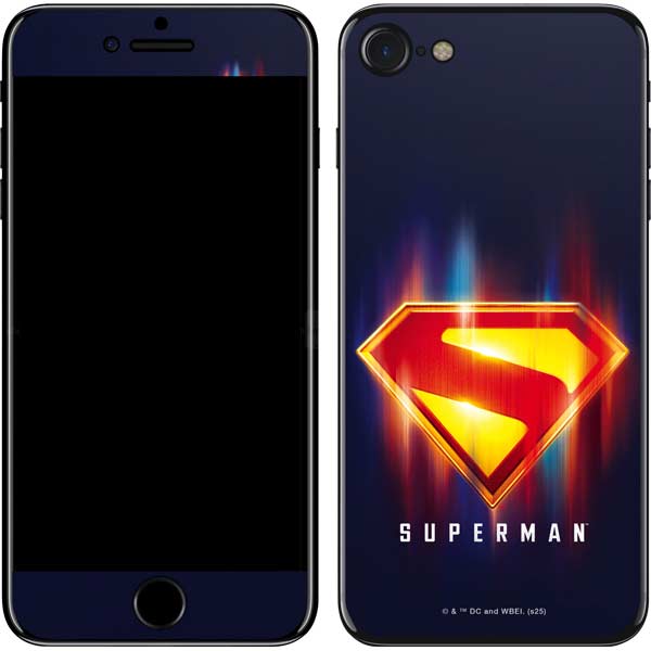 Superman 2025 Energy Shield Neon Emblem iPhone SE (2nd & 3rd Gen) Skin
