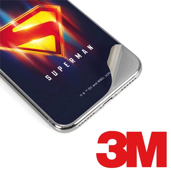 Superman 2025 Energy Shield Neon Emblem iPhone XR Skin