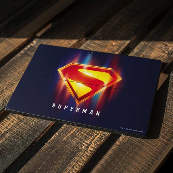 Superman 2025 Energy Shield Neon Emblem Surface Pro 7 Skin