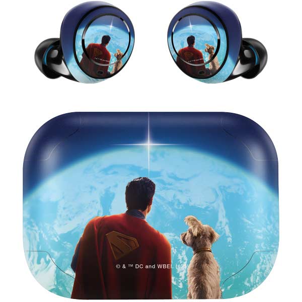 Superman 2025 Superman & Krypto watch the Earth Amazon Echo Buds Skin